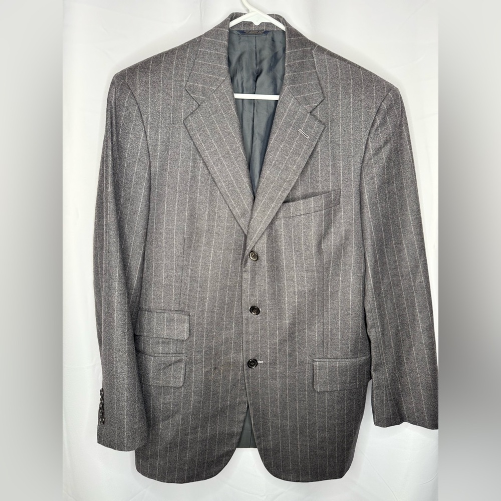 Brooks brothers blazer gray wool size 40